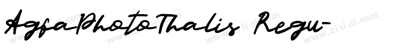 AgfaPhotoThalis Regu字体转换